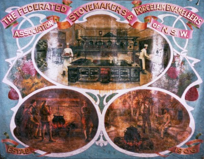 Banner Federated Stovemakers' and Porcelain Enamellers' Association of NSW