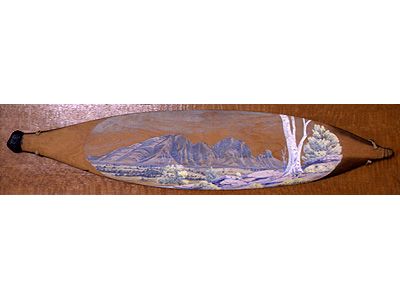Painted Woomera Landscape painted Woomera