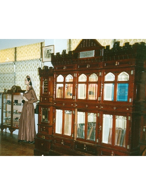 Cabinet Mahogany cabinet in three pieces