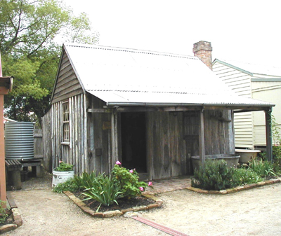 Historic building Slab hut