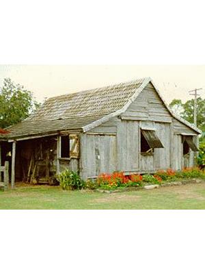 Hardwood slab cottage
