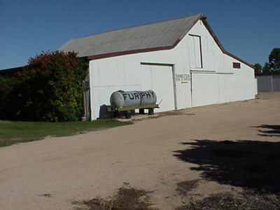Fruit Packing Shed Building with implements and tools