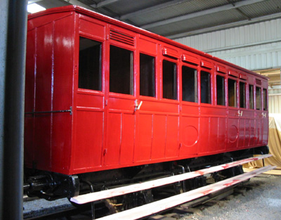 Rail Passenger Coach Six wheeled passenger coach - LWR No. AB1