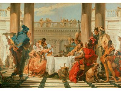 Oil on Canvas The Banquet of Cleopatra