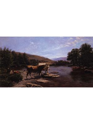 Painting A placid morning on the Wye 1890