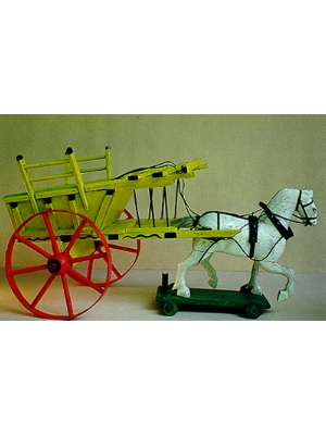 Toy Toy Wooden Horse and Cart