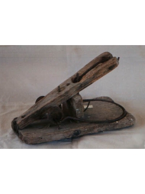 Wooden rat trap Rodent catcher